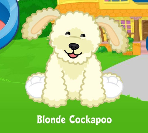 Webkinz blonde cockapoo - blonde,