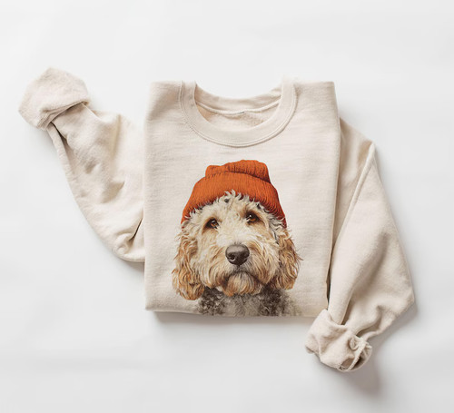 Retro cockapoo dog wearing - retro,
