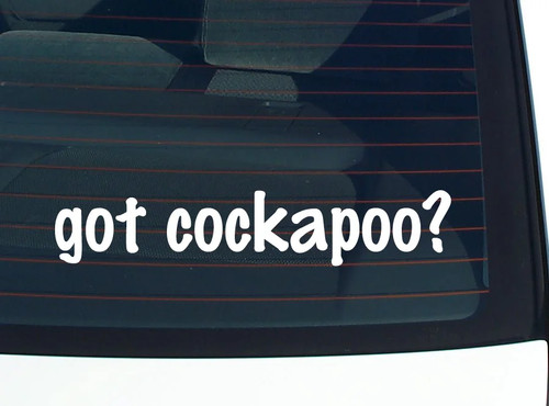 Got cockapoo car - got, decal