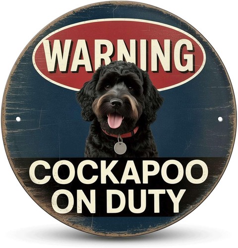 Cockapoo duty tin metal - on,