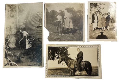 Antique photo snapshot lot - photo,