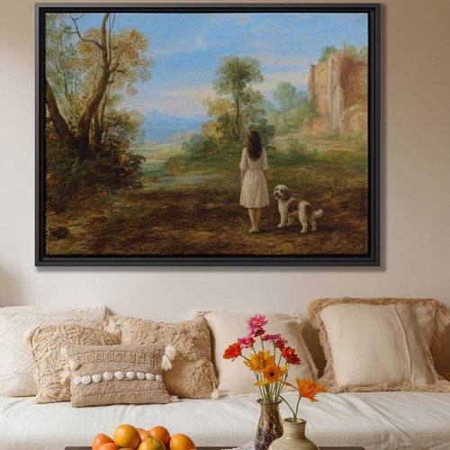 Cockapoo dog oil painting - dog,