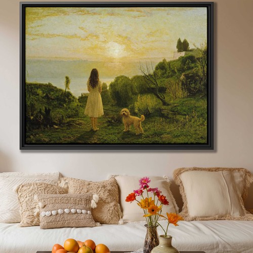 Cockapoo dog oil painting - cockapoo,